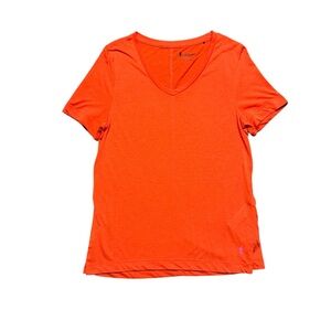 Cotopaxi Paseo Travel T-shirt V-Neck Women's Medium Orange Casual Outdoor Hiking